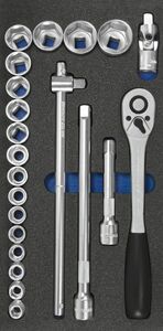 Steckschl�ssel-Satz 1/2, 6-kant / 22-tlg. | Werkzeugeinsatz Maxmobile 2