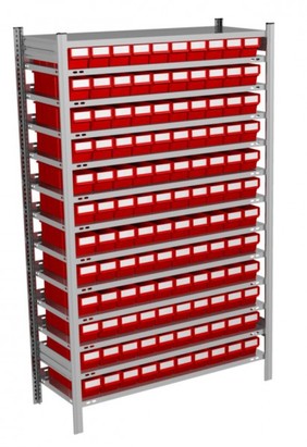 Kastenregal 120 Regalk�sten H/B/T 1750x1060x535 mm