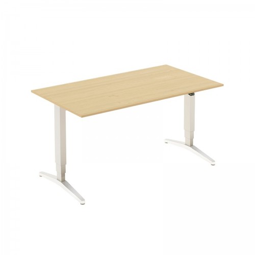 Schreibtisch Greece, 160x80 cm, elektrisch h�henverstellbar, Birke