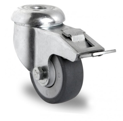 Rckenlochlenkrolle mit Feststeller  75 mm