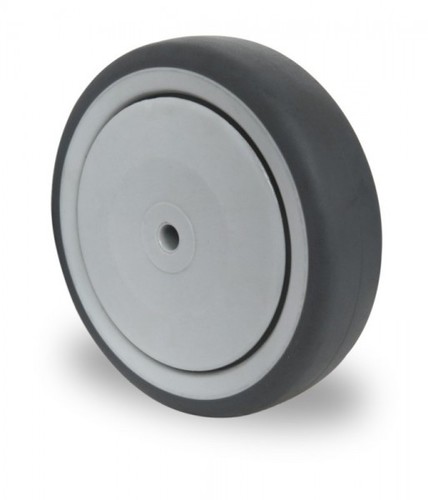 Einbaurad mit Achsmaterial f�r schwere Apparaterollen  125 mm