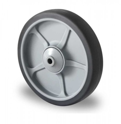 Einbaurad mit Achsmaterial aus Polypropylen und Elastomer Lauffl�che  100 mm