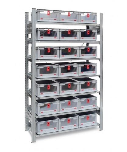 Kastenregal 21 Euroboxen | Eurobeh�lter 1750x1060x435 mm