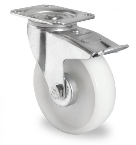 Schwerlast Lenkrolle aus Polyamid mit Feststeller  150 mm