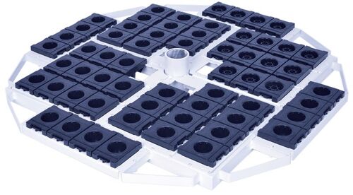 CNC-Drehrahmen fr RotaRex bestckt mit 80x MK4 Kunststoffeinstzen