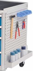 Seitliche Lochplatte f�r Schubladenschrank 720x604 mm