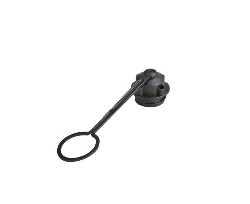 Verschlusskappen f�r Einf�llsystem, schwarz, HDPE, 5 Stck.