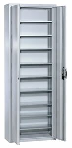 Stahl-Fl�gelt�renschrank 9 Fachb�den B/H/T 700x1980x300 mm