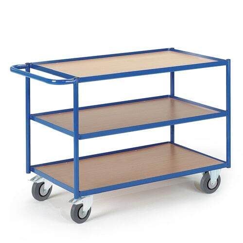 Tischwagen 3 Etagen Ladefl�che 790x490 mm
