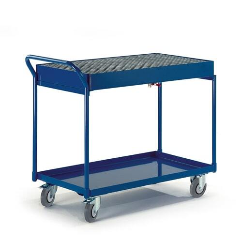 Werkstattwagen mit Blechwanne, Tragkraft 300 kg