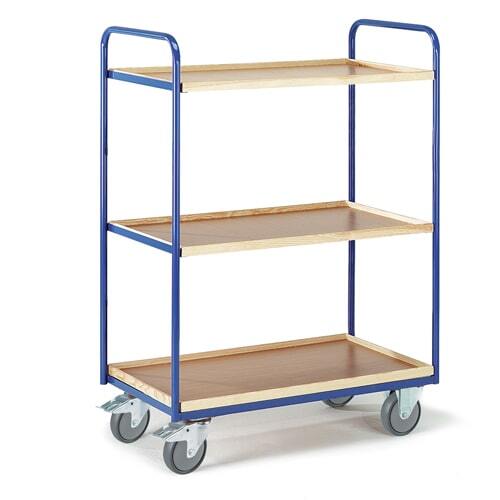 Etagenwagen mit Rand 3 Etagen Ladefl�che 775x475 mm