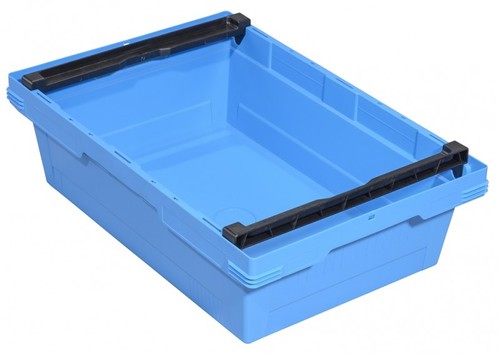 Transportbeh�lter + Stapelb�gel F400 Ship 173 B 600x400x173, blau