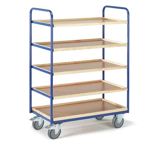 Tischwagen mit Rand 5 Etagen Ladefl�che 1000x575 mm