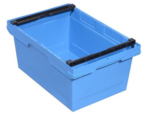 Transportbeh�lter + Stapelb�gel F400 Ship 323 B 600x400x323, blau