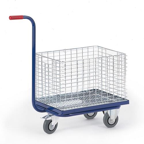 Dreiradgriffroller f�r Drahtkorb