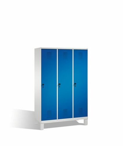 Spind | Umkleidespind auf F��en, 3 Abteile, Abteilbreite 400 mm