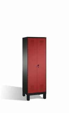 Spind | Doppelspind auf F��en, 2 Abteile f�r 1 Person, Abteilbreite 300 mm