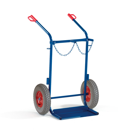 Stahlflaschenkarre ohne St�tzrad mit Luftreifen