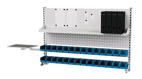 Lochwand f�r Werkbank mit Zubeh�r BxH 1500x950 mm