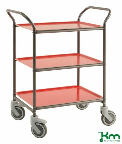 Servierwagen mit drei herausnehmbaren Tabletts