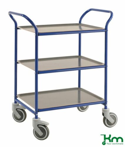 Servierwagen mit drei herausnehmbaren Tabletts