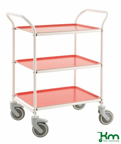Servierwagen mit drei herausnehmbaren Tabletts