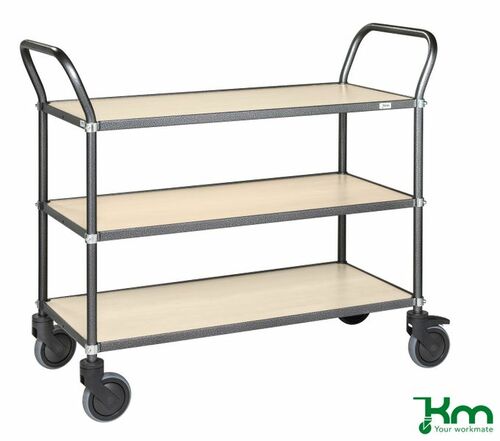 Eleganter Servierwagen mit 2 Bremsen