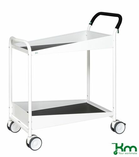 Servierwagen mit Drehgestelldoppelrollen