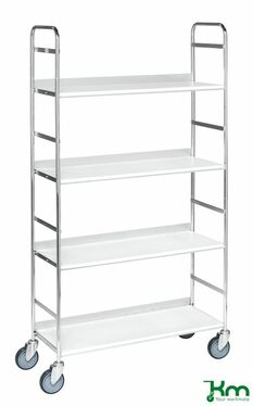 Etagenwagen f�r Ordner, Mobil mit 4 B�den und Feststeller