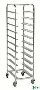 Kistenwagen f�r 11 Euroboxen mit Feststeller