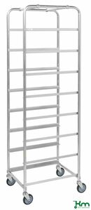 Kistenwagen f�r 8 Euroboxen mit Feststeller