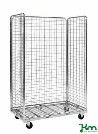 Gitterwagen mit 3 Seitenteilen und Feststeller