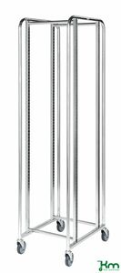 Flexibler Tablett- und Kistenwagen mit Feststeller