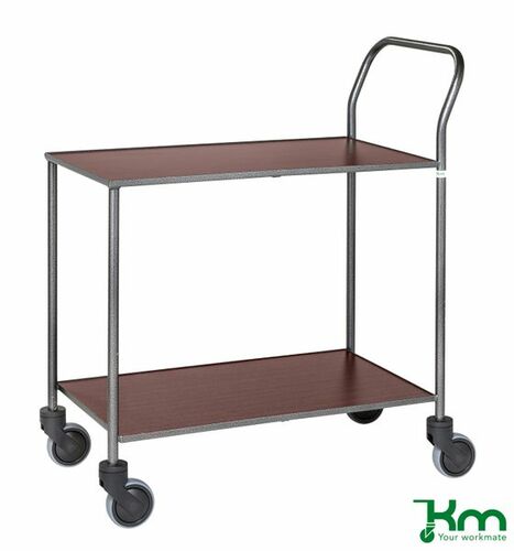 Servierwagen mit melaminbeschichteten B�den, Feststeller