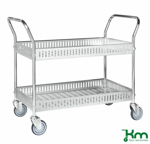 Verkaufswagen mit breiter Aufkantung und Feststeller