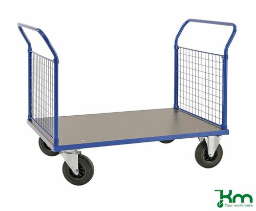 Gitterwand-Plattformwagen mit Feststeller