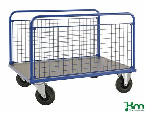 Gitterwand Plattformwagen mit Feststeller