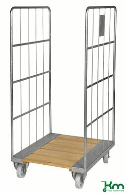 Rollcontainer mit Holzboden, gebremst