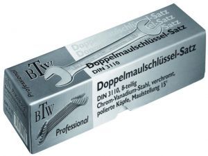 Doppelmaulschl�ssel-Satz 8-tlg. DIN 3110, ISO 10102