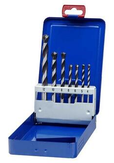 Betonbohrer in Industriekassette, 7-tlg.