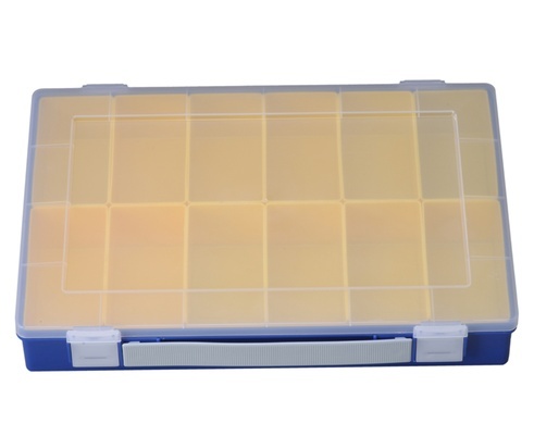 Sortimentskasten PP-Premium, 12 Einsatzboxen, blau, 1 Stk.