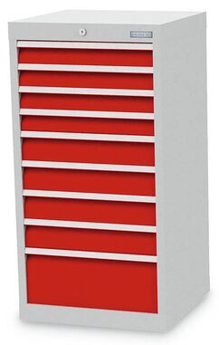 Bedrunka+Hirth Schubladenschrank T500 9 Schubladen B/T/H 530x500x1019 mm