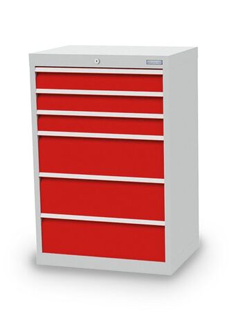 Bedrunka+Hirth Schubladenschrank T500 6 Schubladen B/T/H 680x500x1019 mm