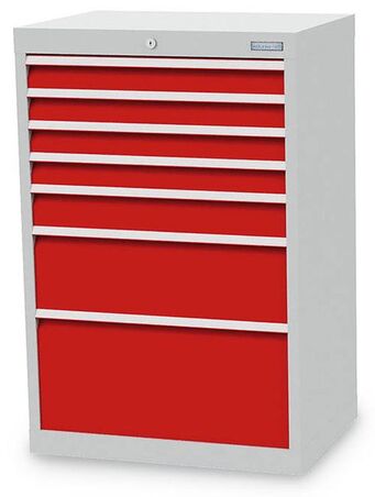 Bedrunka+Hirth Schubladenschrank T500 7 Schubladen B/T/H 680x500x1019 mm