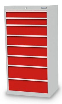 Bedrunka+Hirth Schubladenschrank T500 8 Schubladen B/T/H 680x500x1319 mm