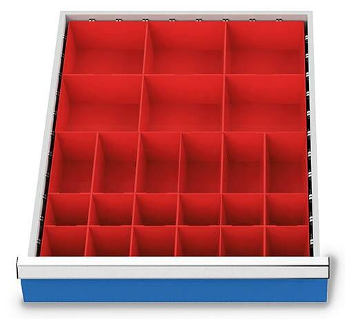 Schubladeneinsatz Kleinteilek�sten 450x600 mm BLH 75 mm