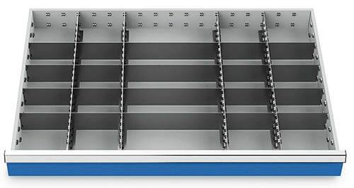 Schubladeneinsatz Metalleinteilung 900x600 mm BLH 200 mm