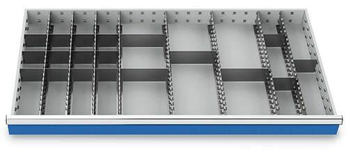 Schubladeneinsatz Metalleinteilung 1200x600 mm BLH 150 mm