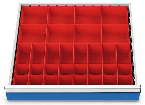 Schubladeneinsatz Kleinteilek�sten 600x600 mm BLH 75 mm
