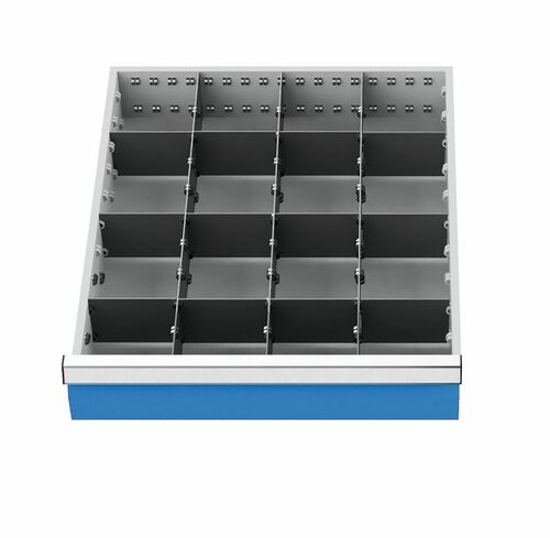 Schubladeneinsatz Metalleinteilung 450x525 mm BLH 100 mm